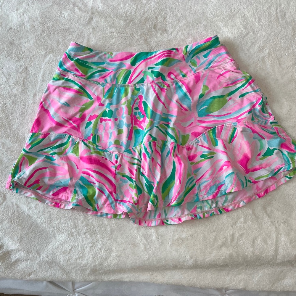 Lilly Pulitzer Corrine Skort, Pink & Green